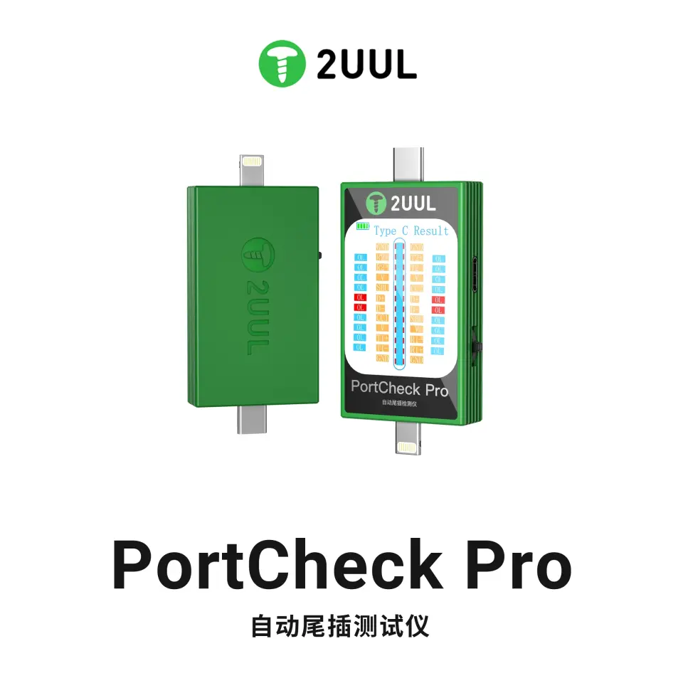 2uul PW31 PortCheck Pro 5V / 2A Tip-C / Aydınlatma Arayüzü Otomatik Kuyruk Fişi Dedektörü
